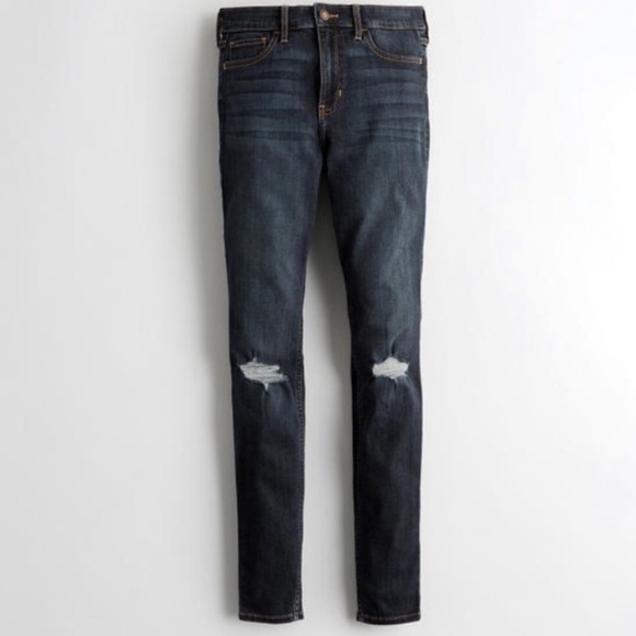 NWT Ripped Knee Dark Denim Jeans - Picture 2 of 6